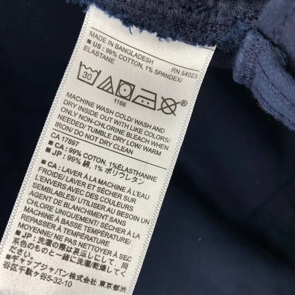 Banana Republic Travel Jean Mens 34 X 34 Athletic Fit Pants Navy Blue